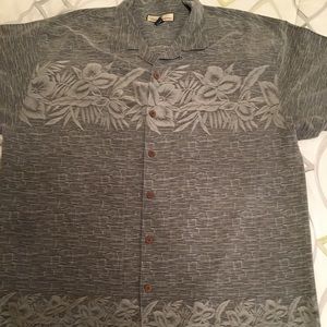 XL 100% silk mens short sleeve shirt